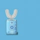 thumbnail image 3 of Cepillo de dientes eléctrico para adultos de 360 grados, en forma de U, recargable, de silicona, automático, sónico, temporizador inteligente, luz azul para niños, 3 of 5