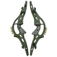 thumbnail image 2 of TBOW 19" ILF Recurve Bow Riser Handle Takedown Archery American Hunting Brass Weight（Military green）, 2 of 3