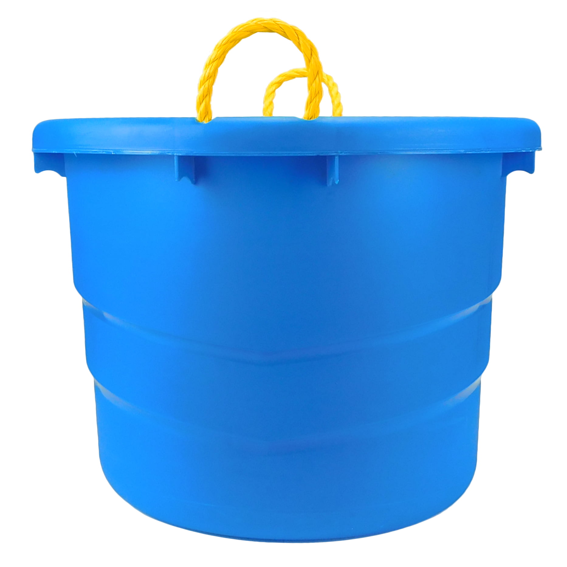 Plastic Utility Tub with Rope Handles, 12 Gallon, Blue