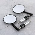 thumbnail image 4 of Motorbike Accessory,Handlebar Round Rearview Mirror Black Round Rearview Mirror Motorcycle Rearview Mirror State-of-the-Art Design, 4 of 8