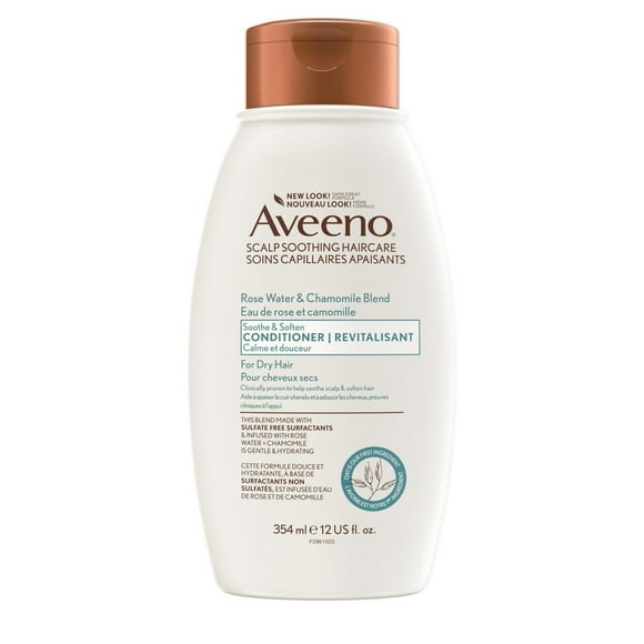 Revitalisant AVEENO Eau de rose et camomille Douceur et souplesse 354 ml