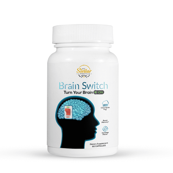 Brain Switch, boost memory & increase focus-60 Capsules