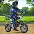 thumbnail image 5 of Arshin 50cc 4-Stroke Gas Dirt Bike - 20 MPH Max Speed,Disc Brakes,Perfect Youth & Adult Beginner Pit Bike(Green), 5 of 9