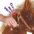 thumbnail image 4 of PonyCycle Ride on Horse Toy With Wheels Brake and Realistic Sounds for Boys and Girls Age 4-7 Years Old Brown U424, 4 of 12