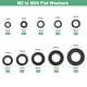 thumbnail image 4 of Uxcell 20-Pack M24 Arandelas Planas de Nylon 24mm ID 45mm OD 3mm de Grosor Espaciador de Sellado Junta Anillo Negro, 4 of 6