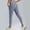 Blue, variant on Zysthvn Summer Womens Leggings Everyday Workout High Waist Athletic Yoga Light Weight Pants for Women Slim Fit Elastic Waist Solid