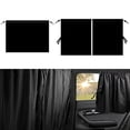 thumbnail image 3 of 3 Pcs Rideau de Séparation de Voiture Isolation Arrière Privé RV, 3 of 9