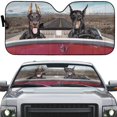 thumbnail image 2 of Doberman Design Car Sunshade For Windshield Protection, 2 of 6