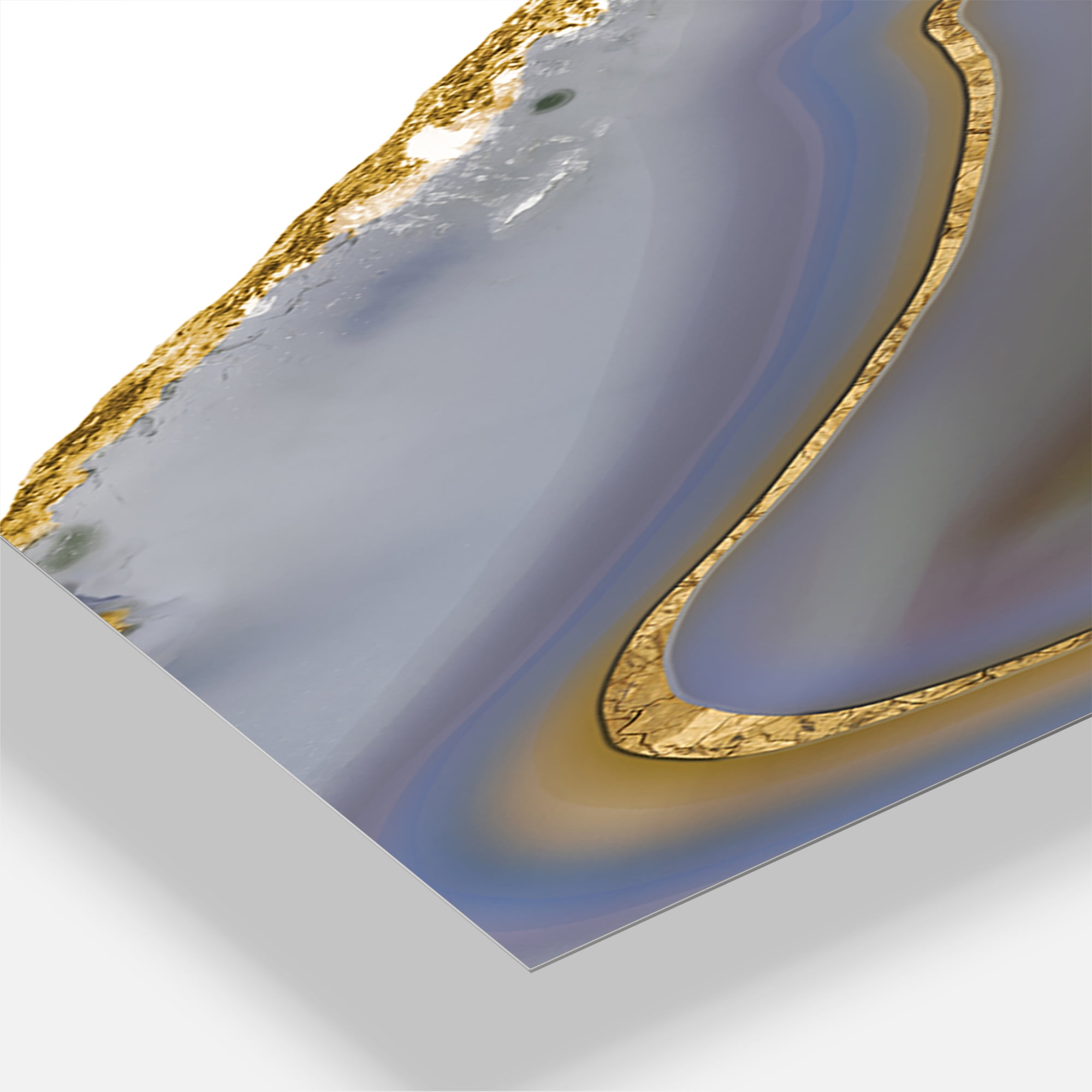 Designart 'Golden Core Agate' Oversized Fashion Wall Clock