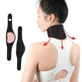 thumbnail image 3 of 2Pcs Neck Brace Ergonomics Built-in Magnets Adjustable Self-heating Neck Care SBR Neck Protector Arm Brace Home Use-Red,2pcs, 3 of 8