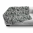 thumbnail image 3 of Dalmatian Dog Print Soft Flannel Fleece Blanket, Black and White Puppy Spots Fur Pattern Fun Spotted Pets Animal Desing, Cozy Plush for Indoor and Outdoor Use, 50" x 60", White Black, by Ambesonne, 3 of 6