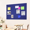thumbnail image 3 of Dwellnix Modern Cork Board, 12-Piece Set, Navy Blue, Wall Mounted, 9mm Thickness, Polyester Fiber Material for Storing Photos, Notes, and Organizing Space, 3 of 6