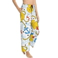 thumbnail image 2 of Kll Womens Ducks And Anchors Print Pajama Pants Soft Pajama Bottoms For Women Cozy Lounge Pants, 2 of 9