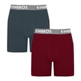 thumbnail image 1 of Boxer Rinbros para Hombre, Regular Algodón Stretch Multicolor Talla M 2 Piezas, 1 of 4