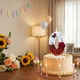 thumbnail image 5 of Goleeg Bougies d'Anniversaire Papillon Numéro 0, Bougies Gâteau Numérotées Décorées de Roses Rouges, pour Anniversaires, Fêtes et Célébrations de Mariage, 5 of 5