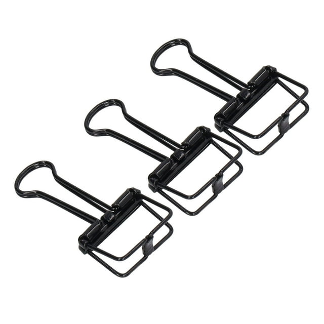 Pinces à Liant Creuses, Pinces à Liant Creuses Multi-Usage 80Pcs pour Bureau Or, Noir, Bronze Violet