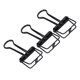 thumbnail image 2 of 80 clips huecos para carpetas de 0,7 pulgadas, metal resistente, huecos, abrazaderas de papel de sujeción fuertes para el estudio de la oficina en el hogar, color negro, 2 of 5