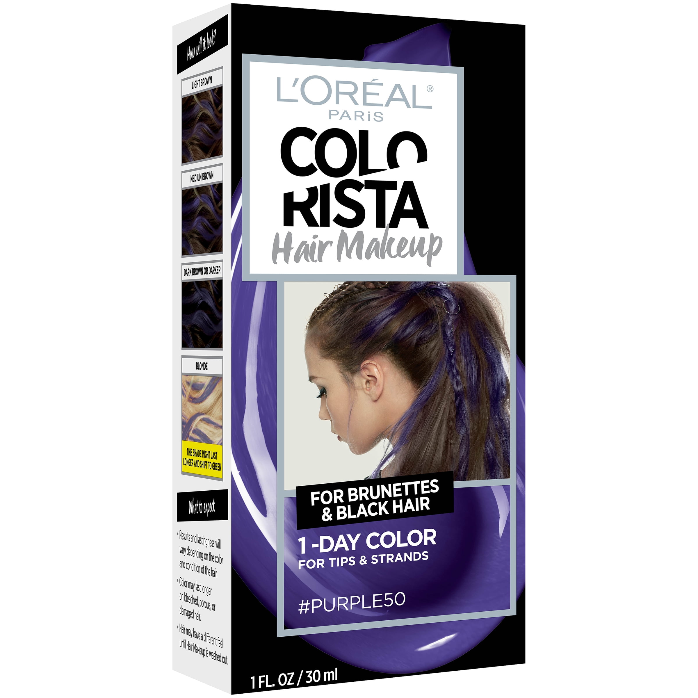 L Oreal Paris Colorista Hair Makeup 1 Day Hair Color