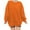 Orange, variant on Cugoodte Long Sleeve Sweatshirt Pullover Solid Black (Women's)