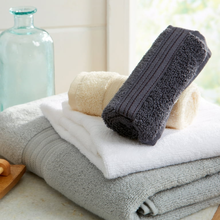  Great Bay Home 100% Cotton Blush Hand Towels, 6 Soft Bathroom  Hand Towels, Highly Absorbent, Quick Dry Bath Towels