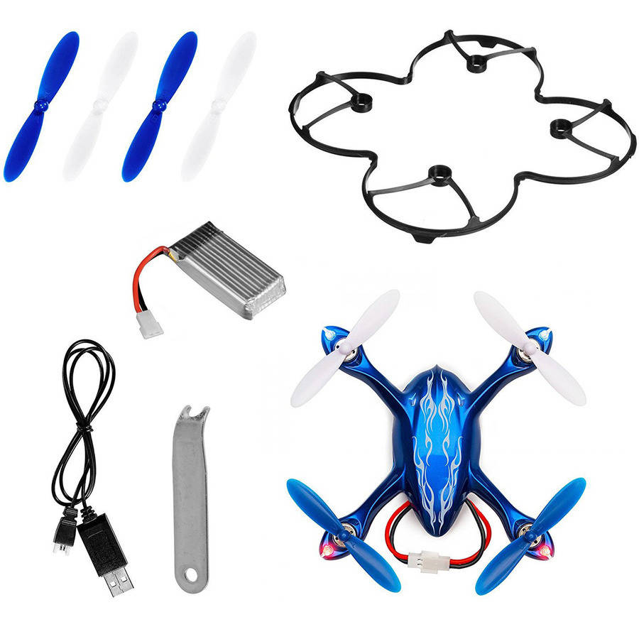 Hubsan X4 H107C Ersatz-Rotorblätter – 4 Stück, Schwarz/rot Oder Schwarz/grün