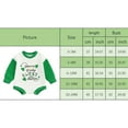 thumbnail image 4 of Bagilaanoe Newborn Baby Girl Boy Holiday Romper Sweatshirt Long Sleeve Bodysuits Letter Print Pullover 3M 6M 12M 18M 24M Infant Casual Tee Tops, 4 of 7