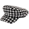 thumbnail image 6 of CoCopeaunts Beret Hats for Women Autumn Winter Hat Lattice Flat Top Men Wide Brim Newsboy Cap Female Keep Warm Military Cap, 6 of 7