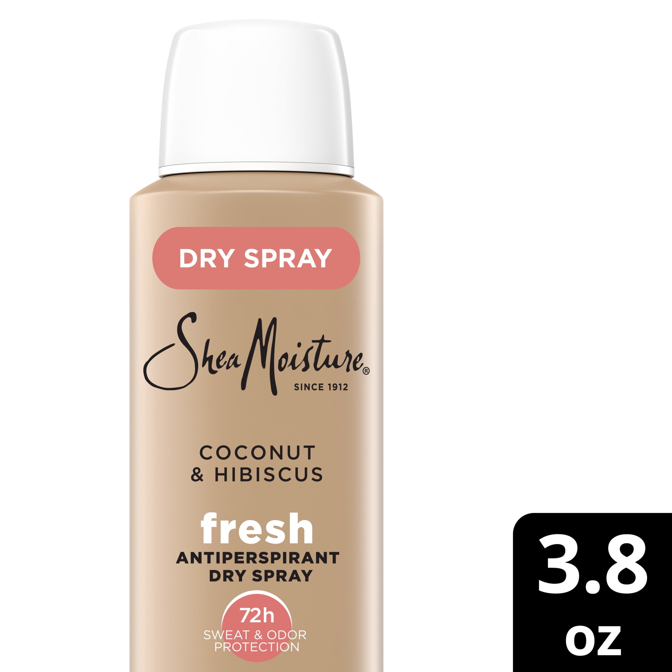SheaMoisture Antiperspirant Dry Spray For 72HR Sweat & Odor Protection Fresh, 3.8oz.