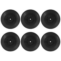 OUNONA 6-Piece Black Plastic Vinyl Record Wall Decor Set for Retro and Christmas Themed Home and Party Decorations