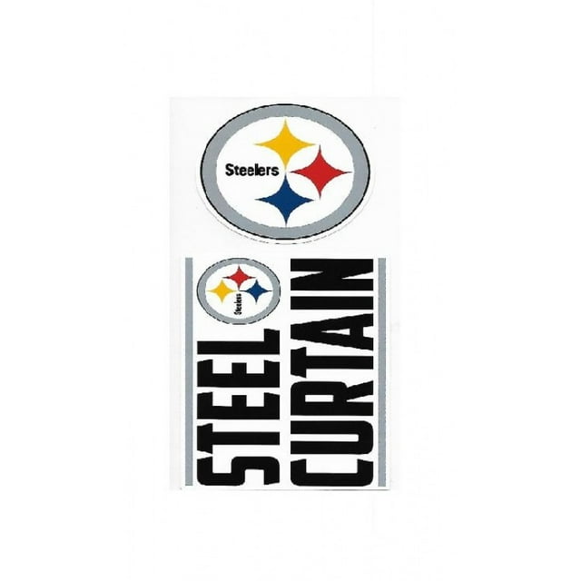 Pittsburgh Steelers Autocollants en Vinyle Découpés Double Up