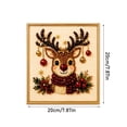 thumbnail image 2 of DIY Christmas Pearl Diamond Painting Art Kit with Frame, All-In-One Bead Craft Tool Pack For Beginners, Calming Leisure Project, Decorative Artwork For Living Room And Hallway Displays, 2 of 6