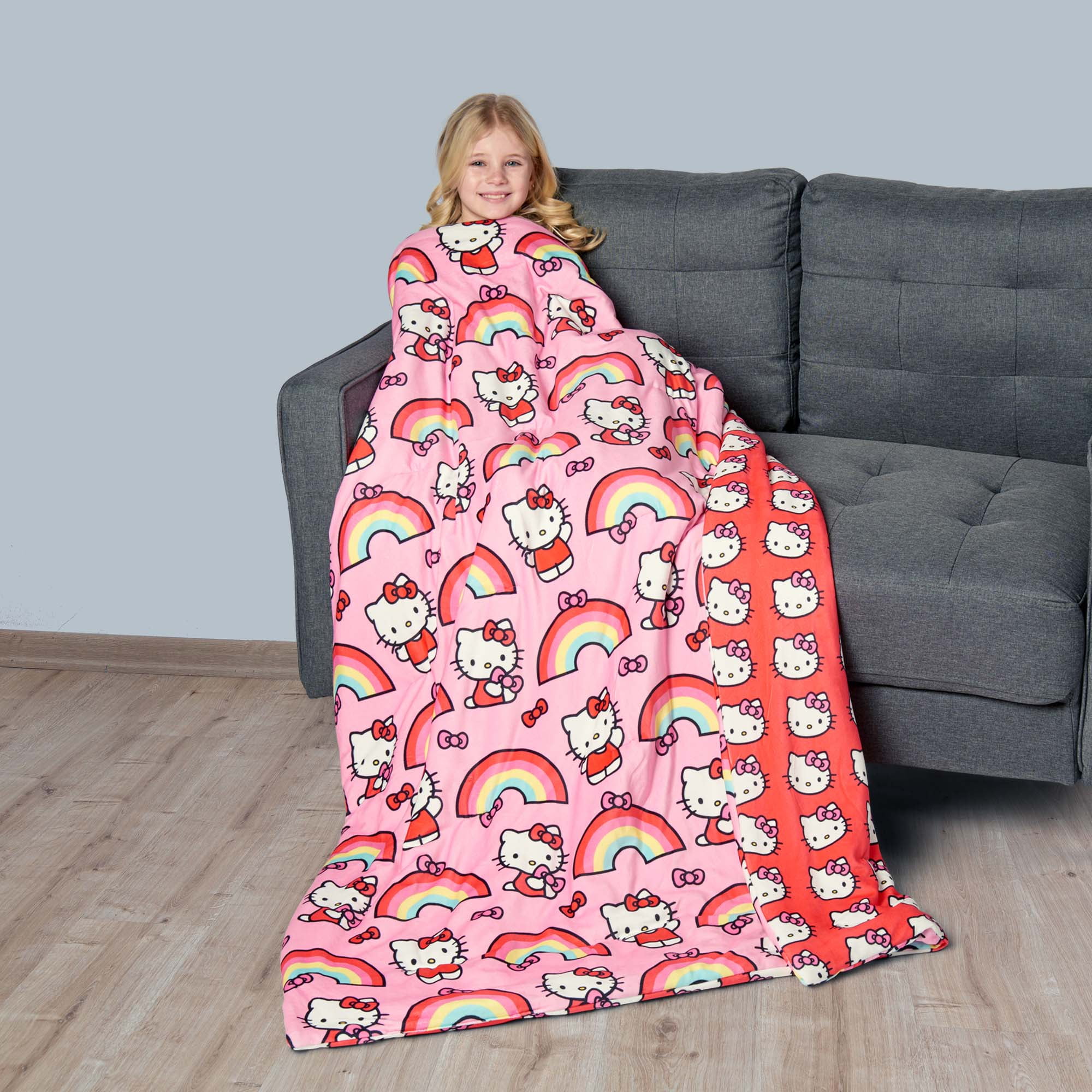 Hello Kitty Kids Squishy Cloud Throw Blanket, 46 x 60 inches