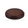 thumbnail image 6 of Homoyoyo Brown Wooden Round Plant Stand for Home Decor, Vase, Bonsai, Statue Display, Decorative Shelf Organizer, 6 of 7