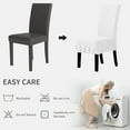 thumbnail image 7 of Wehilion Dining Chair Covers Stretch Parsons Chair Slipcover with Skirt Chair Covers for Dining Room Restaurant Banquet, 7 of 7