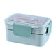 thumbnail image 1 of Caja Bento Macarena Fiambrera de Acero inoxidable 2 capas apilable Azul, 1 of 8