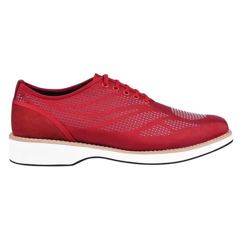 LIBERTYZENO Mens PU Leather Adults Red Casual Lace Up Shoes For Mens LIBERTYZENO Men Genuine Leather Formal Lace Up Oxford Dress  main image 3