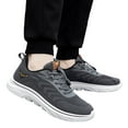 thumbnail image 3 of Durtebeua Running Shoes for Men Sneakers Lightweight Athletic Casual Shoes Breathable Workout Outdoor Comfortable Walking Shoes Dark Gray,8, 3 of 5
