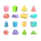 thumbnail image 5 of Solidos geométricos de forma 3D de 16x bloques de patrones de juguetes educativos Manipulaciones de juguetes de aprendizaje de juguetes para el jardín, 5 of 10