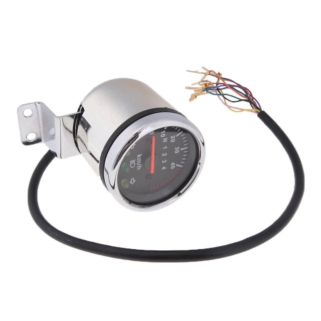 Speravity Motorcycle Tachometer KM/h Speedometer Odometer Gauge Signal 12V Light Vehículos, repuestos y accesorios Mis Tipo 1