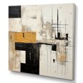 thumbnail image 2 of Designart "Divine Simplicity In Beige And Black IV" Abstract Painting Wall Decor, 2 of 7