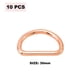 thumbnail image 2 of 10 Uds. Anillos en D, anillo de hebilla de correas para bolsas de costura DIY, cinturones, accesorios para Collar de perro, 2 of 5