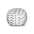 thumbnail image 1 of Moustache Storage Toy Bag Chair, Rhythmic Dots Facial Hair Mustache Classical Style on Plain Backdrop, Stuffed Animal Organizer Washable Bag, Small Size, Charcoal Grey and White, by Ambesonne, 1 of 3
