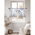 thumbnail image 4 of Sea Turtle Sheer Curtains 45 Inch Long 2 Panels, Watercolor Seaweed Fish Coral Seahorse White Letter Texture Light Filtering Rod Pocket Curtains, Sheer Voile Drapes for Living Room Bedroom, 52"x45", 4 of 8