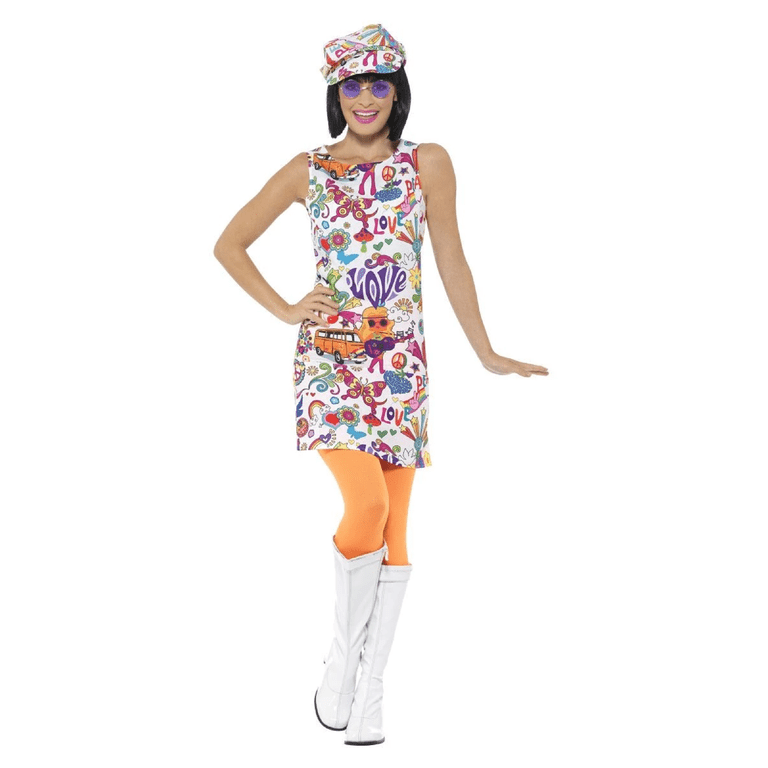 fancy dress for 60s party Amazon.com: Smiffys Women 60s Party Girl Costume,Black & White,M