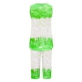thumbnail image 3 of Cavosen Pajamas for Women Two Piece Pleated Soft Nightwear Set Sleeveless Round Neck Pullover Tank Tops Capri Sleepwear Tie Dye Loungewear with Pocket Casual Pjs Outfits Green L, 3 of 5