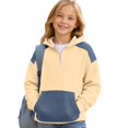 thumbnail image 3 of CONZONE Big Boys Zip Up Hoodies Patchwork Hooded Sweatshirts with Pocket Fall Winter Pullover Boys Clothes Size 11-12 Years, 3 of 9