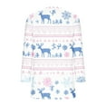 thumbnail image 4 of Women’s Fuzzy Fleece Christmas Sweatshirt Oversized Crewneck Xmas Tree Print Pullover Winter Warm Loungewear Top Soft Comfy Casual Holiday Sweatshirt with Pockets,Pink,XXL, 4 of 5