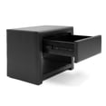 thumbnail image 3 of Baxton Studio Massey Black Upholstered Modern Nightstand, 3 of 4