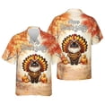 thumbnail image 3 of Happy Thanksgiving Ragdoll Turkey Costume Pumpkins Autumn Leaves Hawaiian Shirt Breathable Summer Unisex Merch Cat Lover Kitten Owner Gifts Idea - 13014, 3 of 6