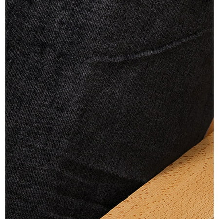Easy Fit Woven Black 5 Piece Full Futon Cover Set